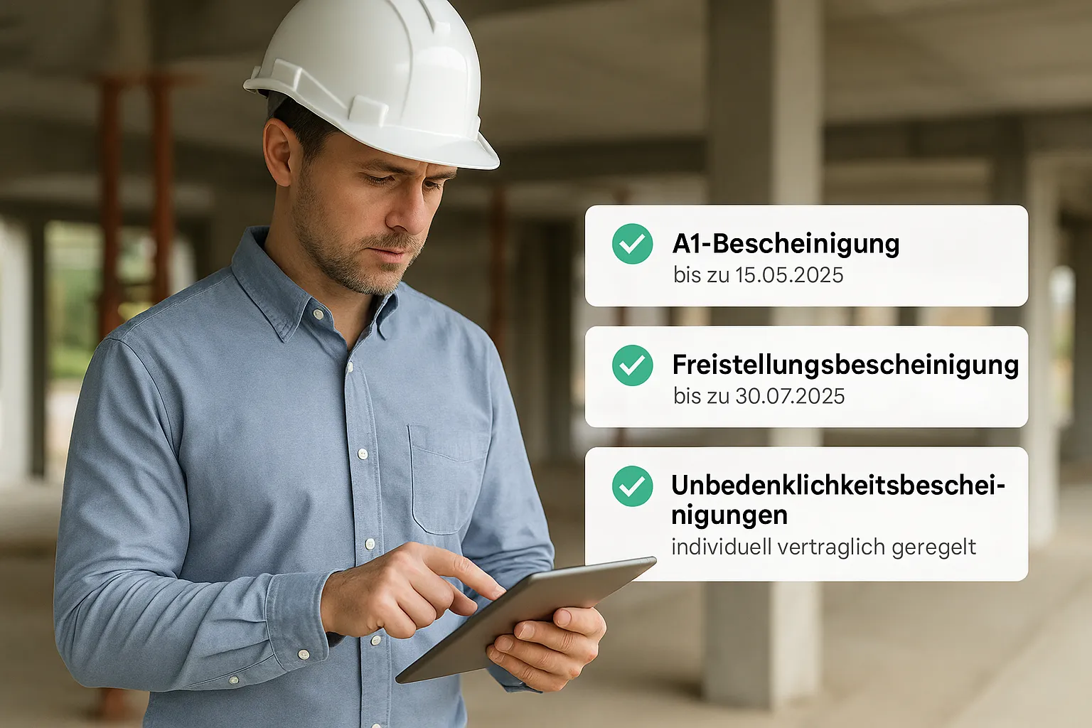 Bescheinigungsmanagement im Bau – Risiken & Lösungen für Einkäufer